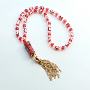 Evil eye car charm, Tassel car charm
